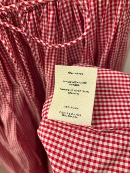 Doen Emmaretta Dress in Cerise Paris Gingham - Picture 6 of 6